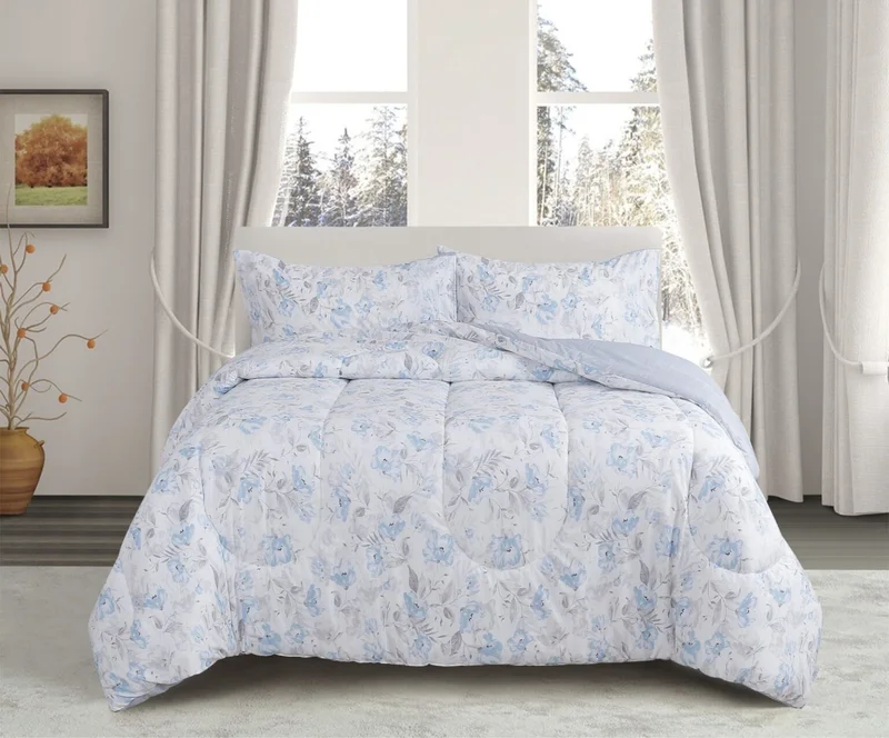 DWELL 200 Thread Count Printed Casey Comforter Set - Multicolor, Size - Queen